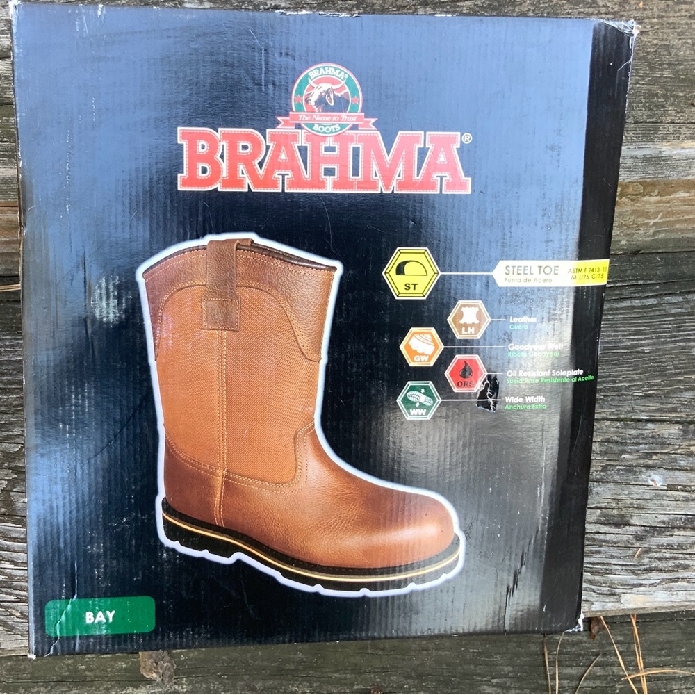 EUC BRAHMA STEEL TOE BOOTS. - Picture 15 of 16